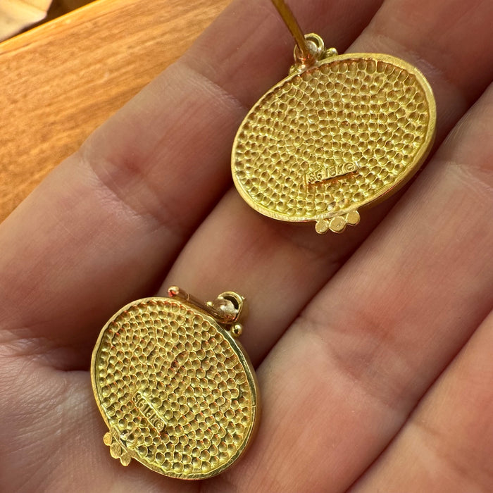 18k Diamond Mythical Earrings by Seidengang