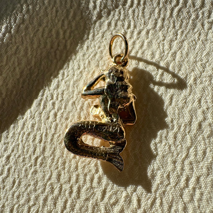 14k Mermaid Charm