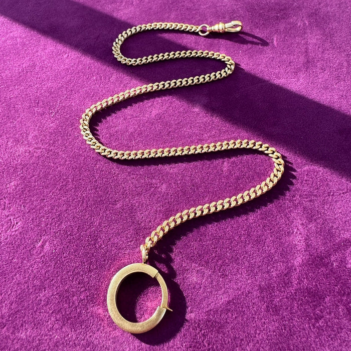 14k 13.5" Watch Chain with XL Clasp