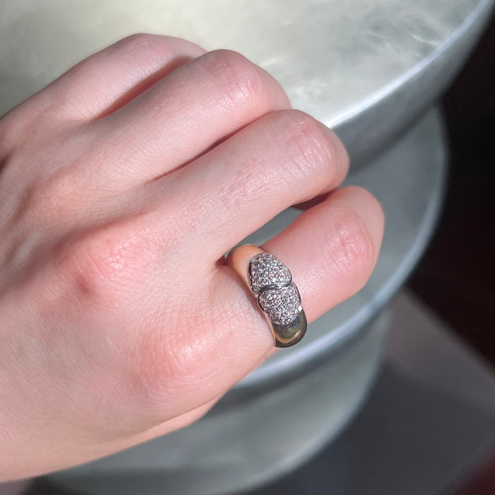18k Diamond LOVE Articulated Ring