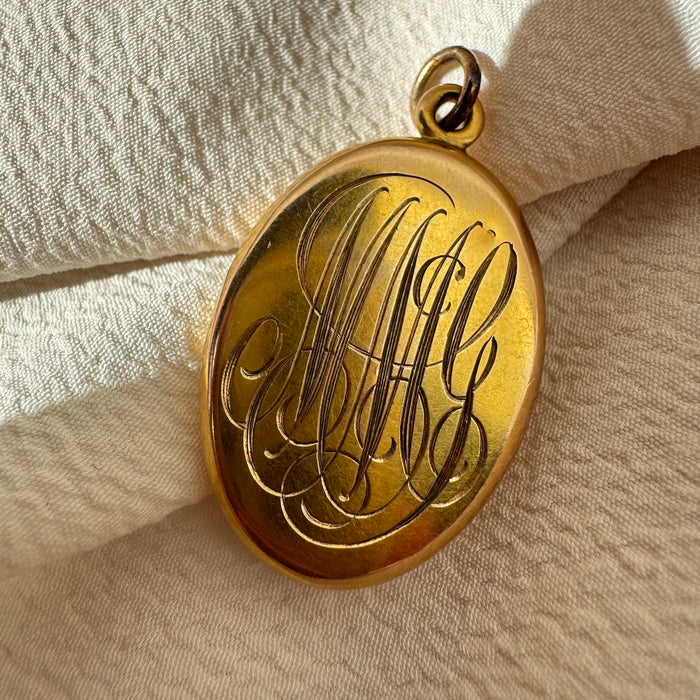 Victorian 14k OMC Diamond Locket