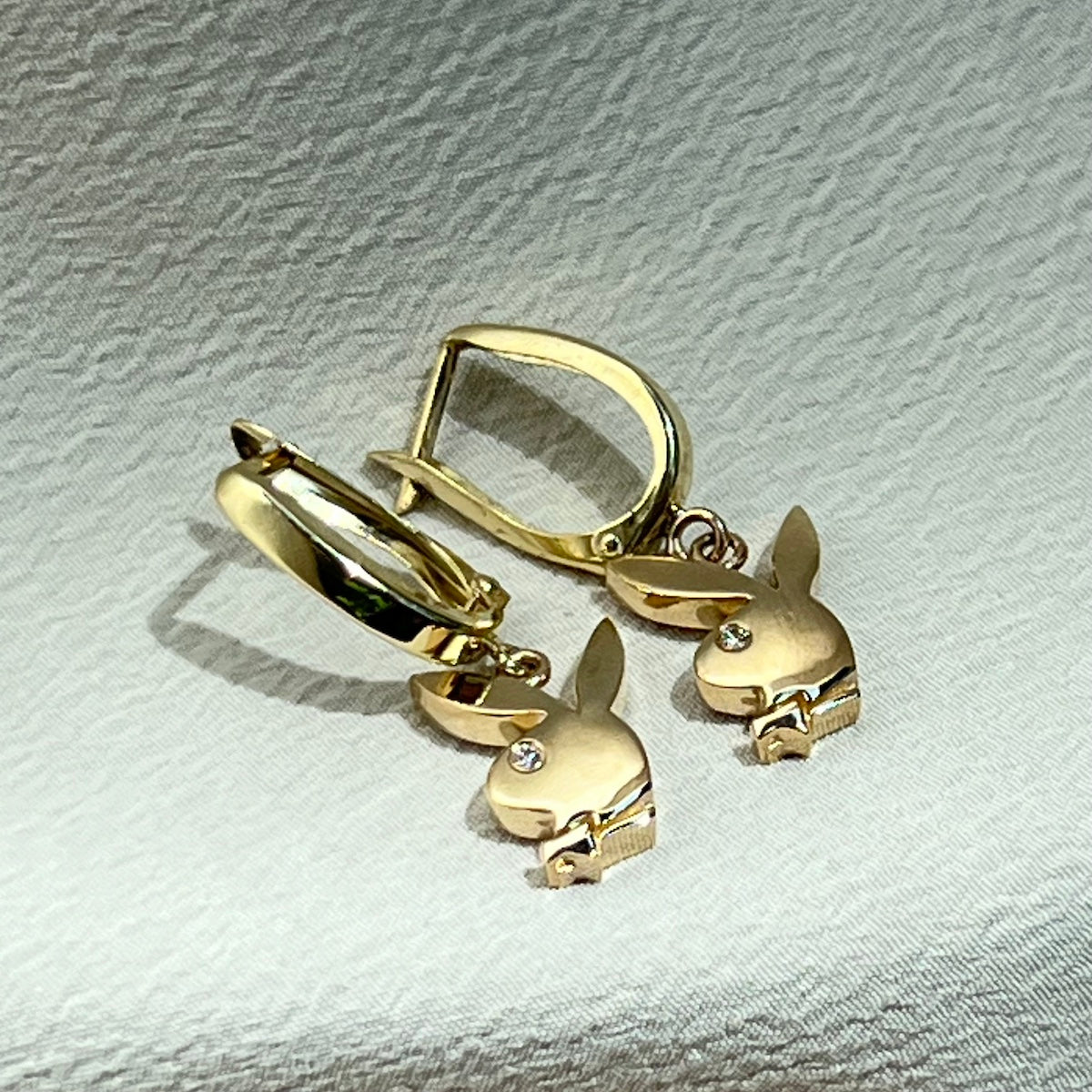 Playboy bunny hoop earrings hotsell