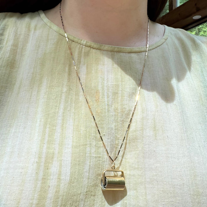 14k Money Roller Pendant c. 1963