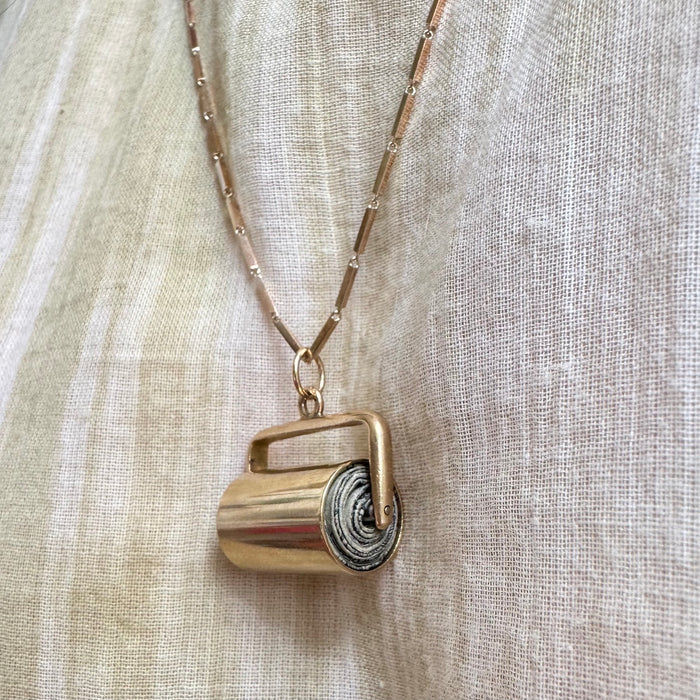 14k Money Roller Pendant c. 1963