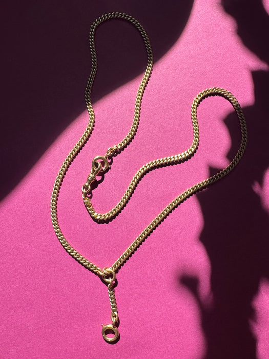 Antique 14k 25" Watch Chain Lariat c. 1921