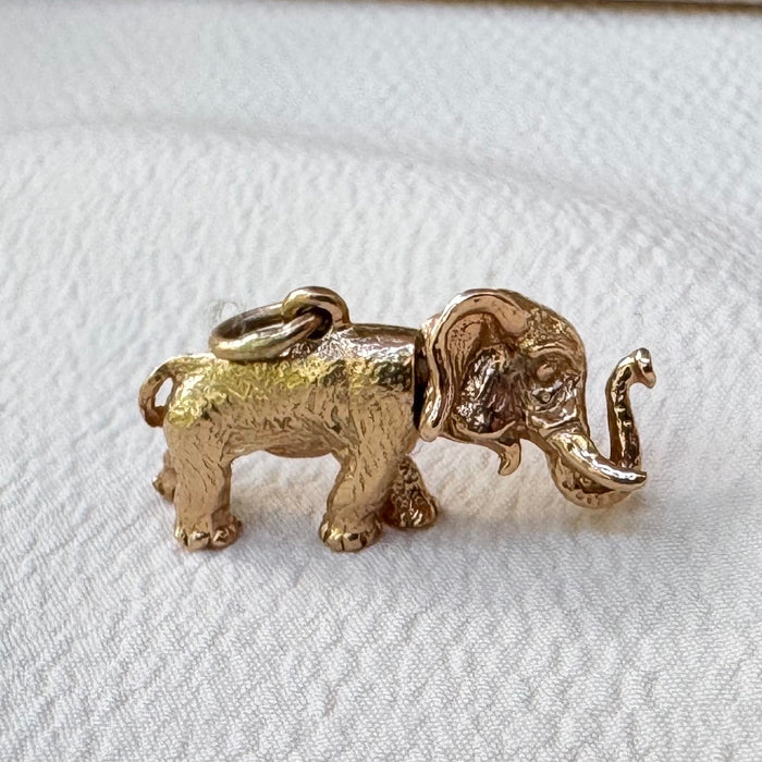 14k Articulated Elephant Charm