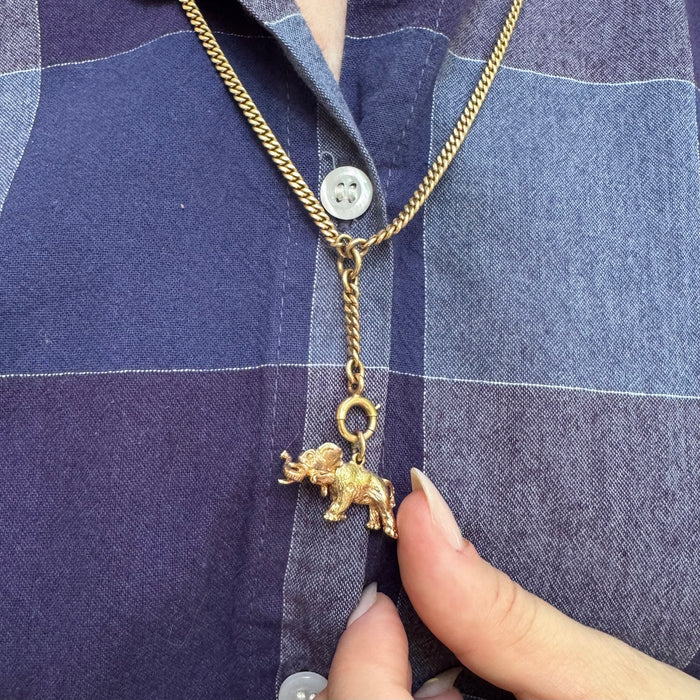 14k Articulated Elephant Charm