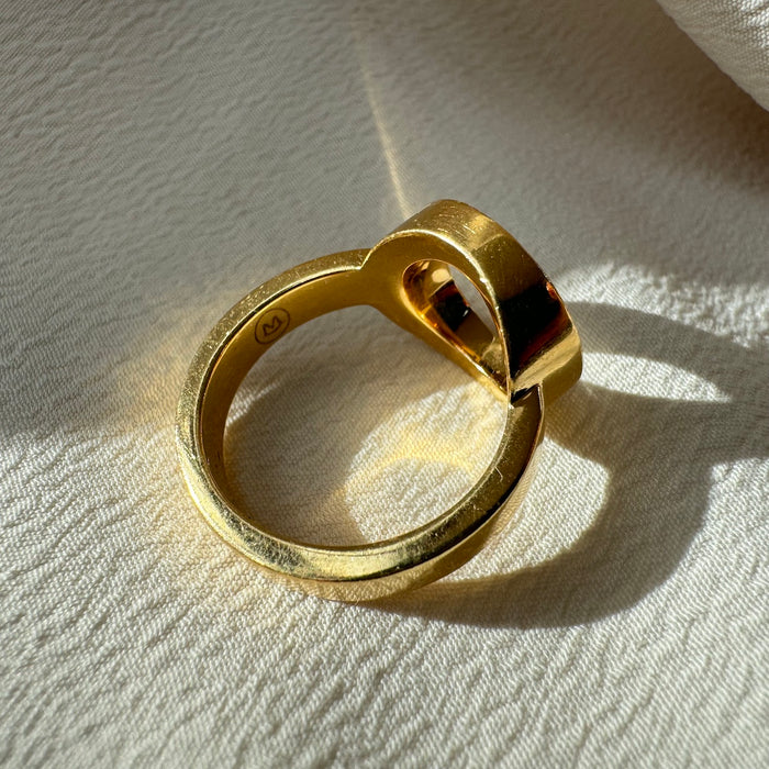 18k Diamond Circle Ring by Movado