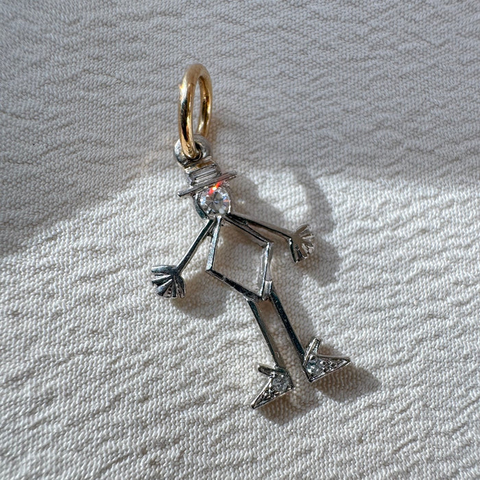 Art Deco Platinum and Diamond Charm