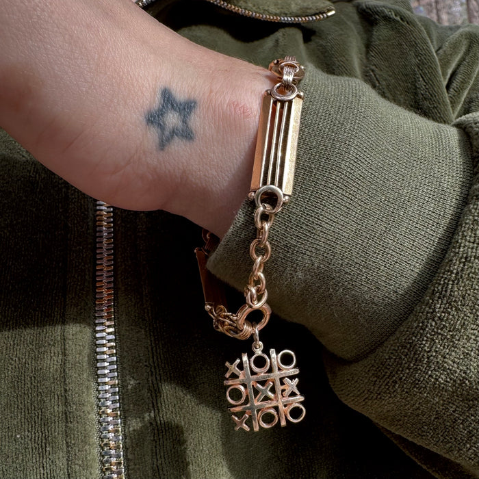 Antique 14k Elongated Fancy Link Chain