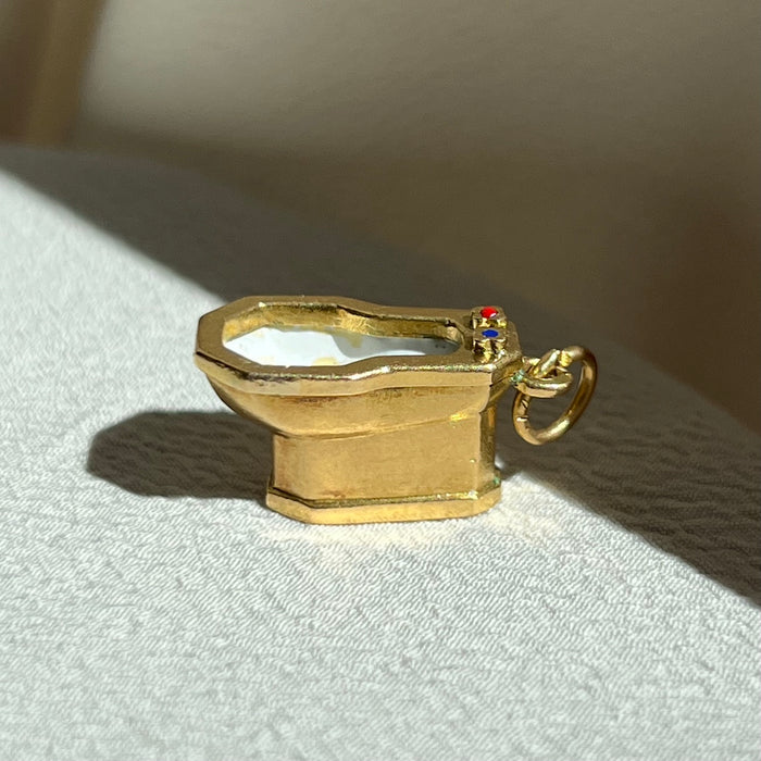 14k Enamel Bidet Charm