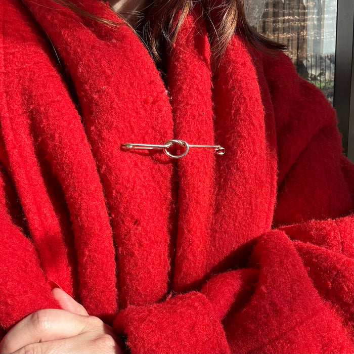 Supersized 14k Knot Pin by Cartier