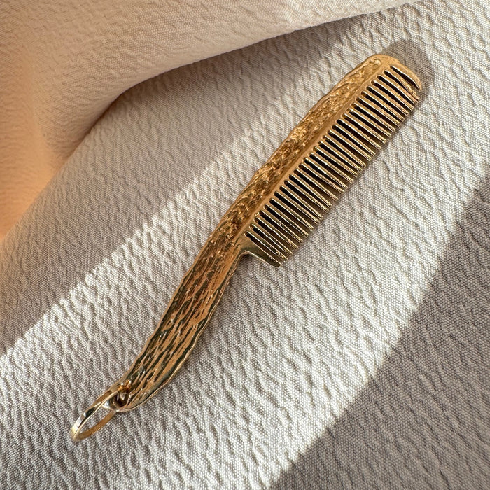 Large 14k Comb Pendant