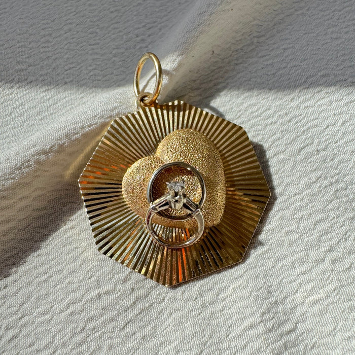 14k Dankner Engraved Love Token C. 1968