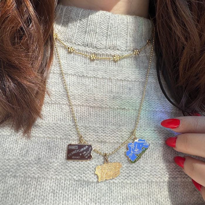 14k Souvenir Travel Charms