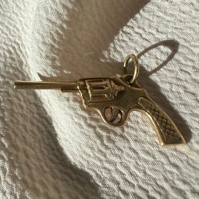 Vintage 14k Pistol Charm