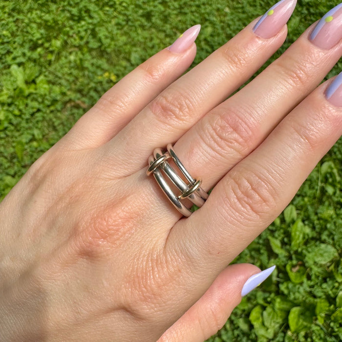 Spinelli Kilcollin Silver and 14k Gold Ring