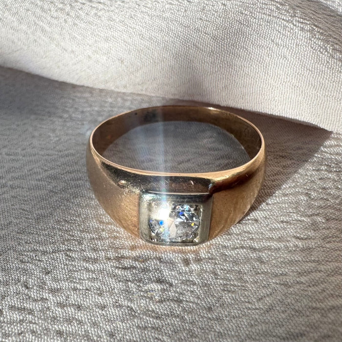 14k .60 Carat Old Euro Diamond Ring