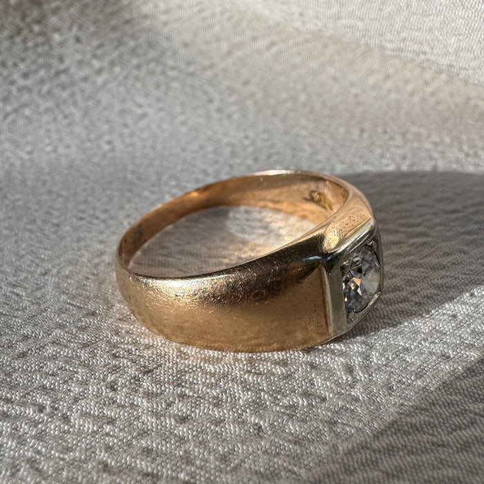14k .60 Carat Old Euro Diamond Ring