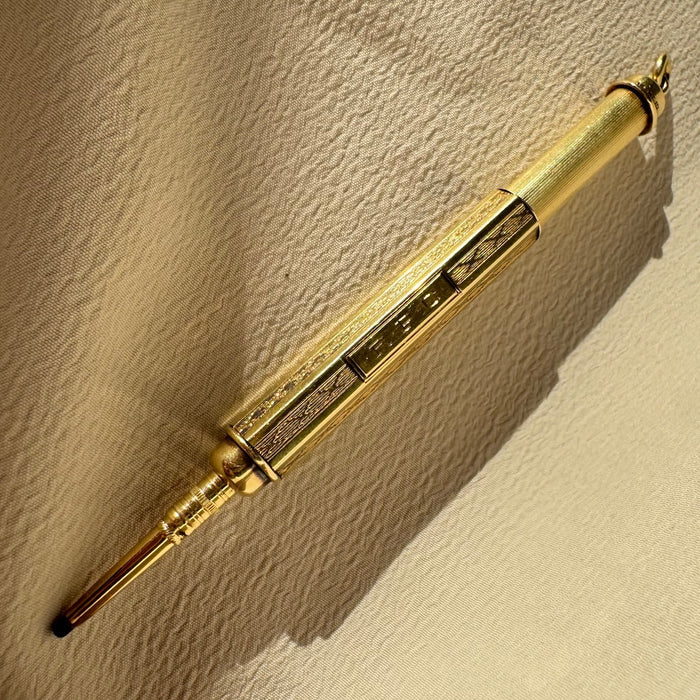 Antique 14k Telescoping Pencil Pendant