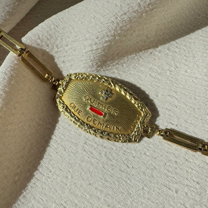 Antique 18k Qu'Hier Que Demain Bracelet by Augis