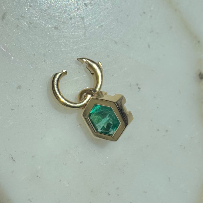 Bespoke 14k 1.08 Carat Emerald Pendant