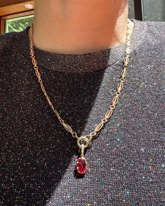 Bespoke 18k 1.35 Carat Collet Set Ruby