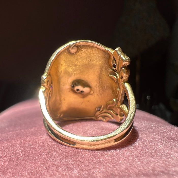 Art Nouveau 14k Figural Ring