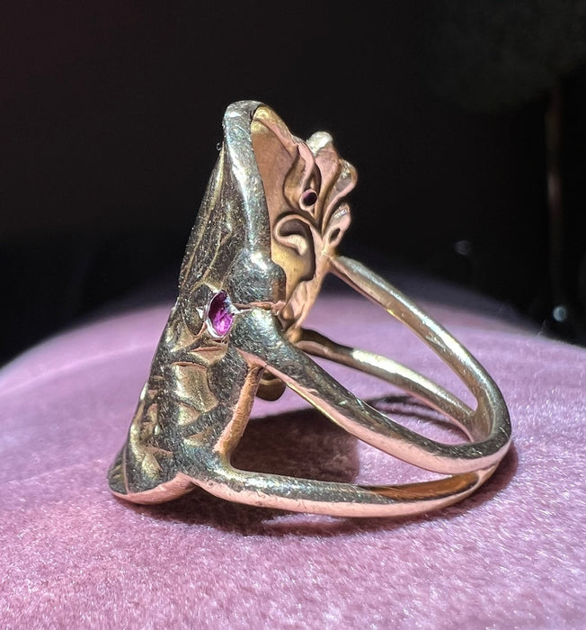 Art Nouveau 14k Figural Ring