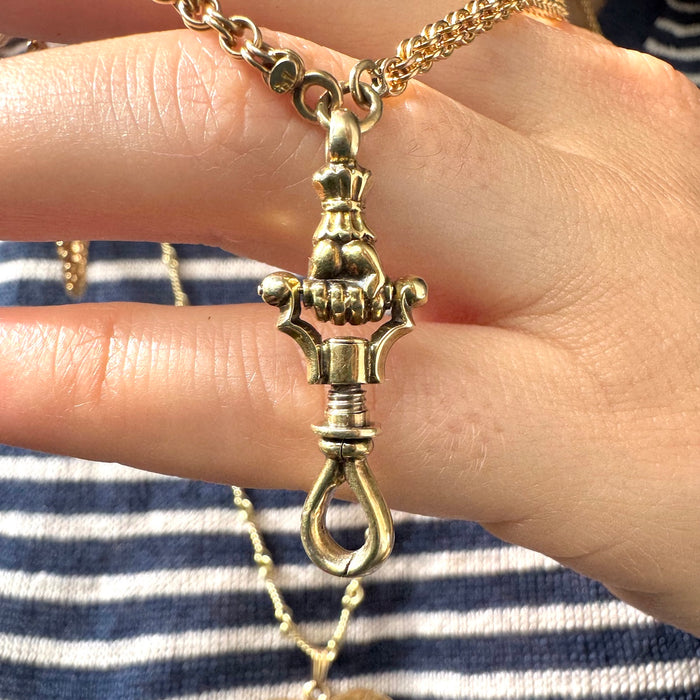 14k 28" Chain with Functional Hand Clasp