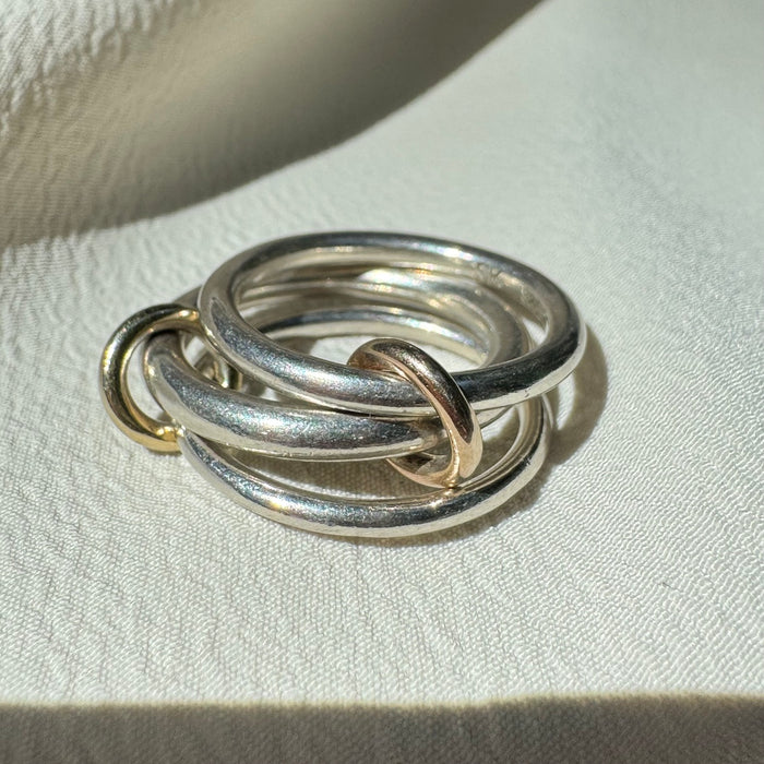 Spinelli Kilcollin Silver and 14k Gold Ring