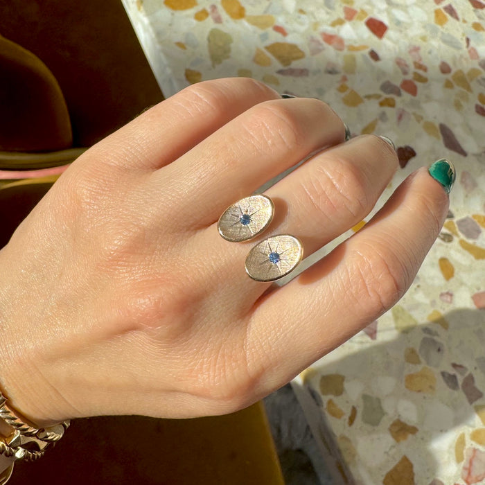 14k Sapphire Conversion Ring