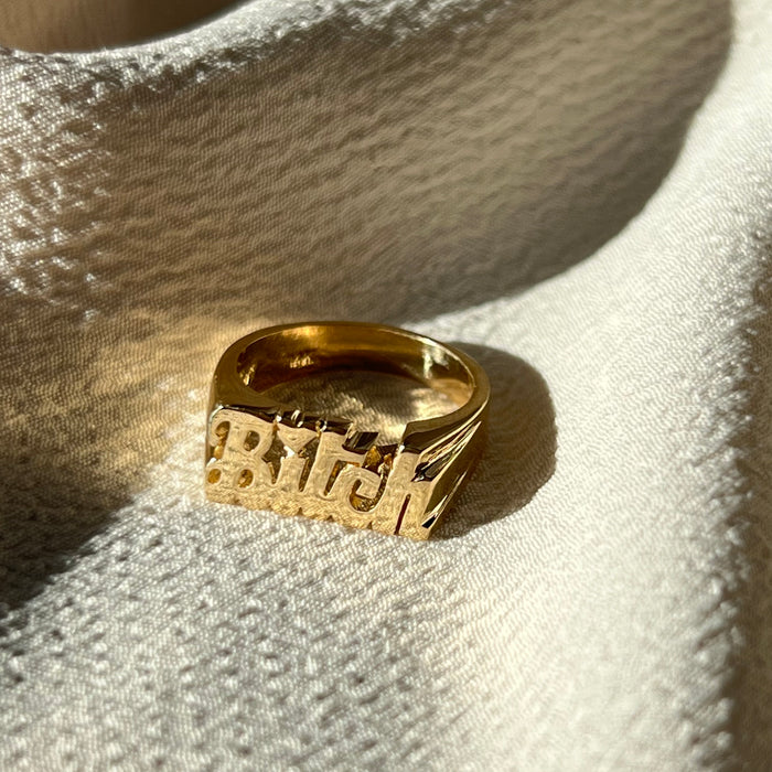 Big Oh Bijoux 14k Sassy Swear Ring