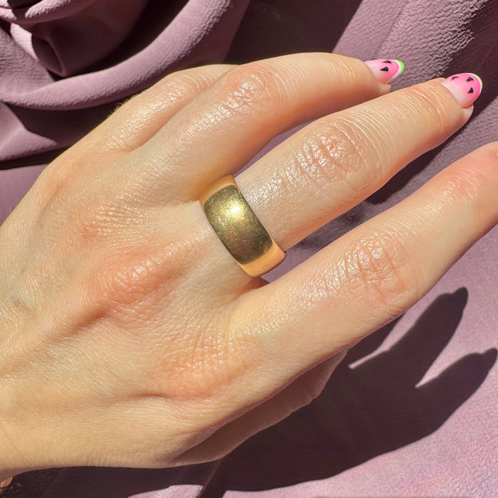 Antique 14k Wide Band c. 1902